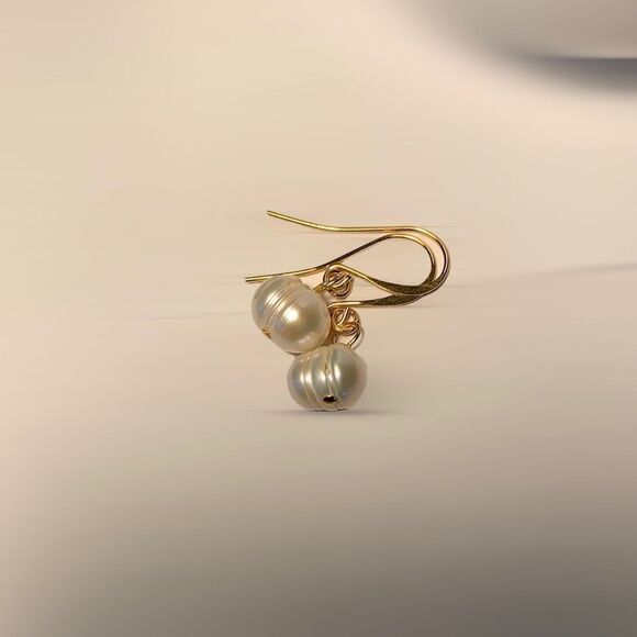 Handmade Pearl Earrings - Picture 3 of 14